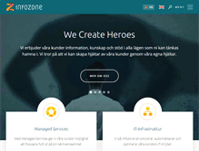 Tablet Screenshot of infozone.se